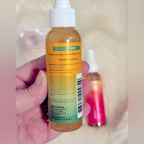 NEW 3pc Hair Bundle, Eden Hair Tonic Hibiscus Honey+Scalp Treatment +6 invisTies - Picture 4 of 12